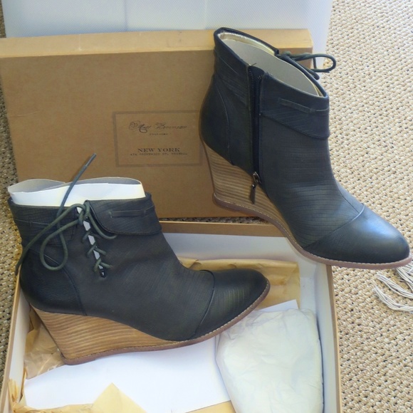 NIB! LEATHER MATT BERNSON SPECIAL PROJECTBOOT BOOTIESSZ 9.5M